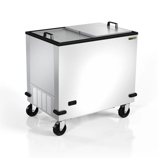 Silver King SKFMW34-ELUS1 Mobile Chest Freezer – Stainless