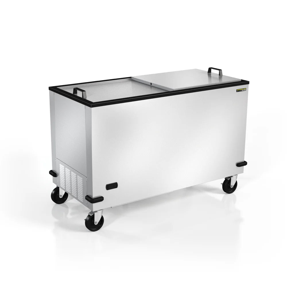 Silver King SKFMW50-ELUS1 Mobile Chest Freezer - Stainless