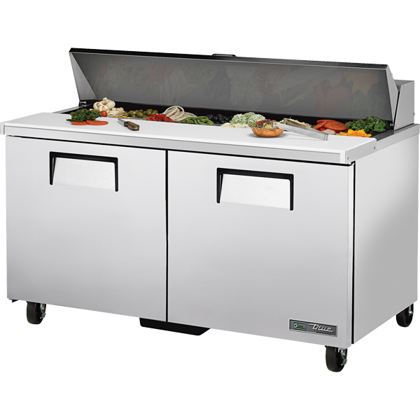 True TSSU-60-16-HC 60.38" W Two-Section Two Door Sandwich/Salad Top Refrigerator