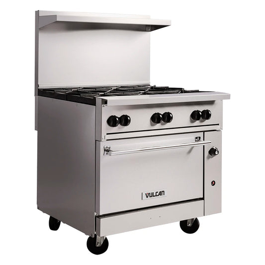 Vulcan 36S-6B-NG 36" Natural Gas Restaurant Range - 215,000 BTU