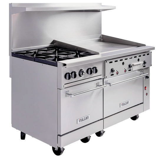 Vulcan 60SS-4B36GT 60" Gas Restaurant Range - 30,000 BTU